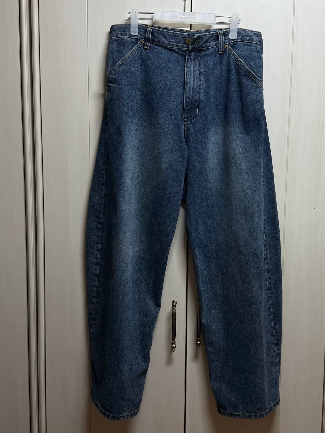 Wide Curve Jeans(Washed Blue) 상품이미지2