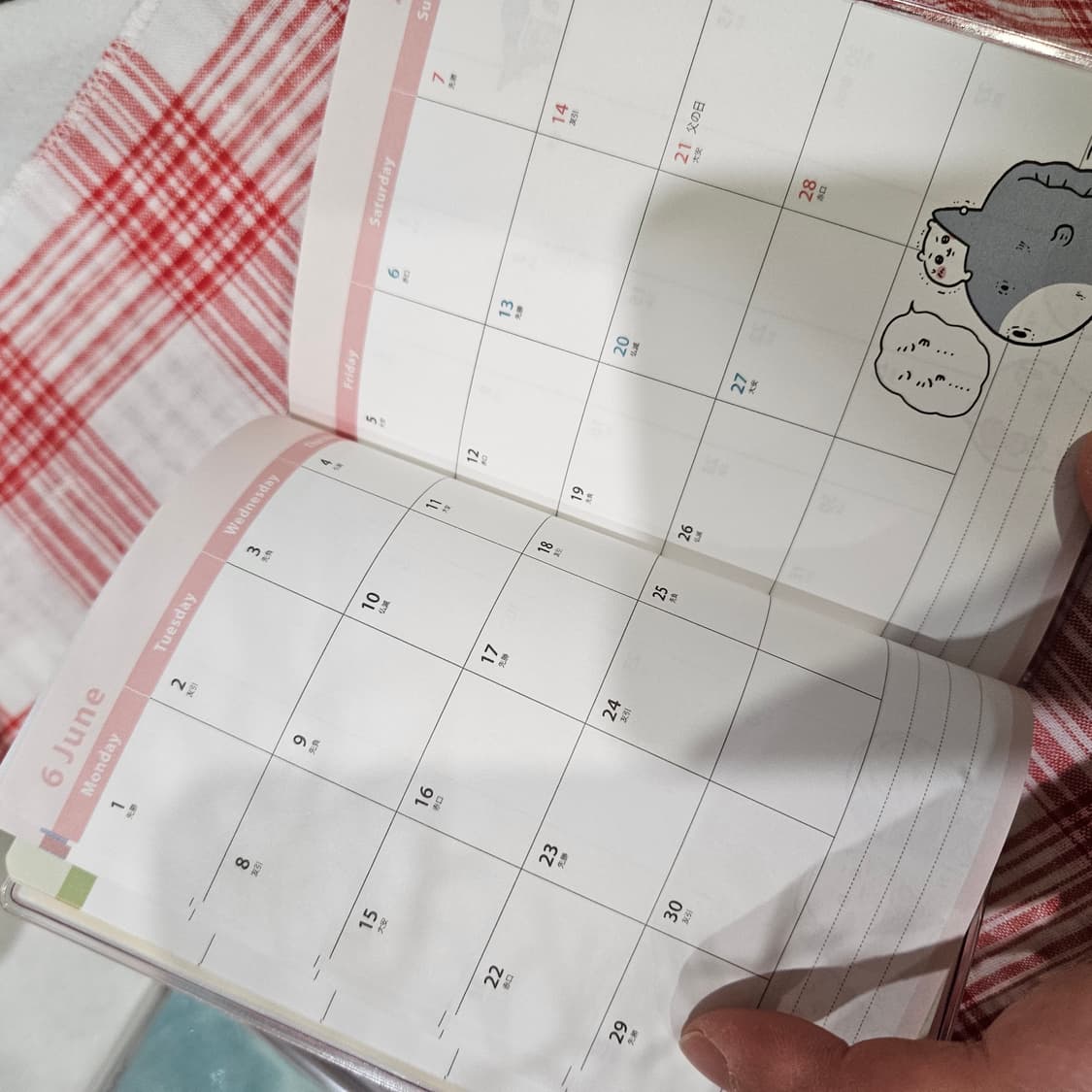 (일본정품) 치이카와 먼작귀 2026 스케줄러 다이어리 미니노트 상품이미지3