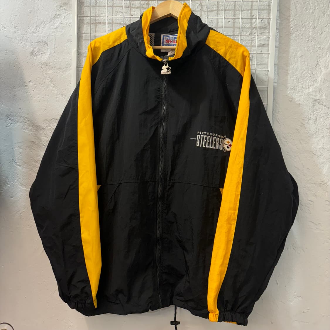 NFL X 스타터 90s 올드스쿨 피츠버그 스틸러스 바람막이 XL 상품이미지2