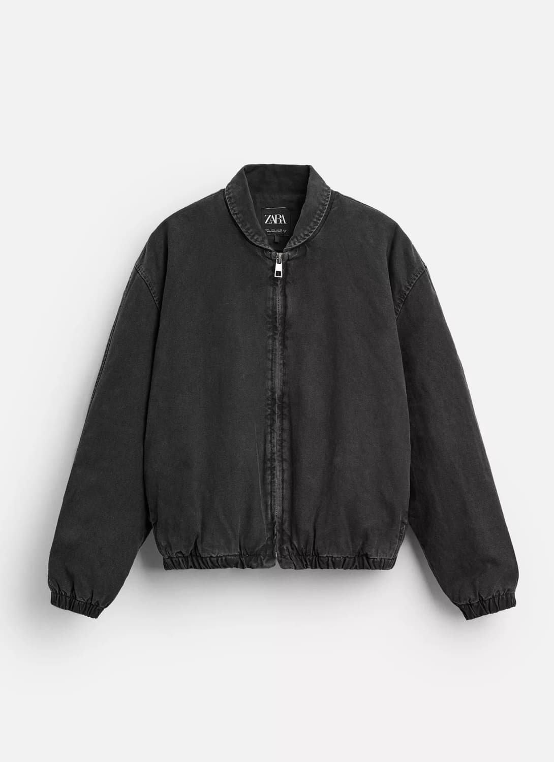 자라 zara 패딩 데님 점퍼 블랙 M 상품이미지1