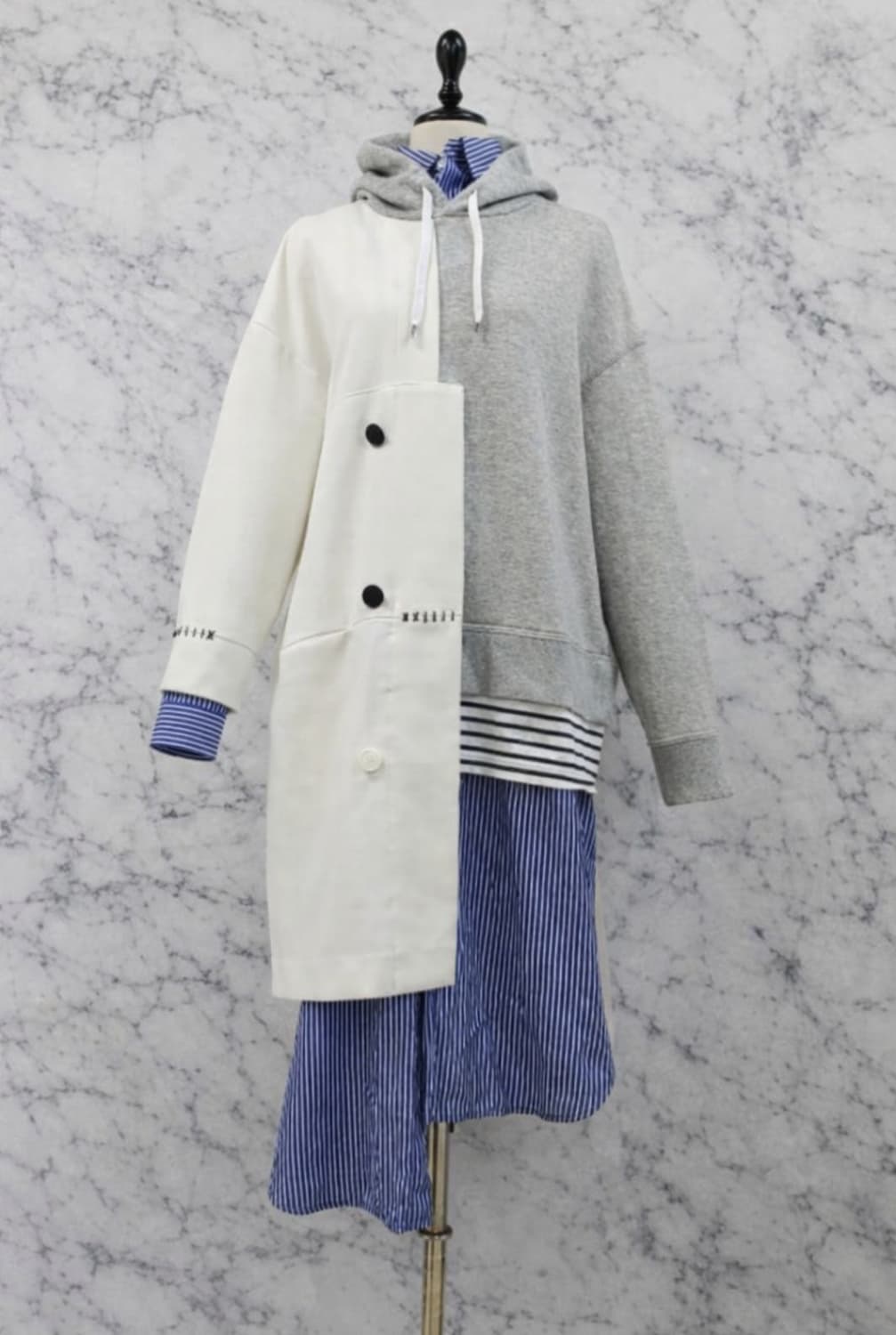 엔폴드 레이어드 후드 원피스 / 신세계 / 프리 상품이미지2