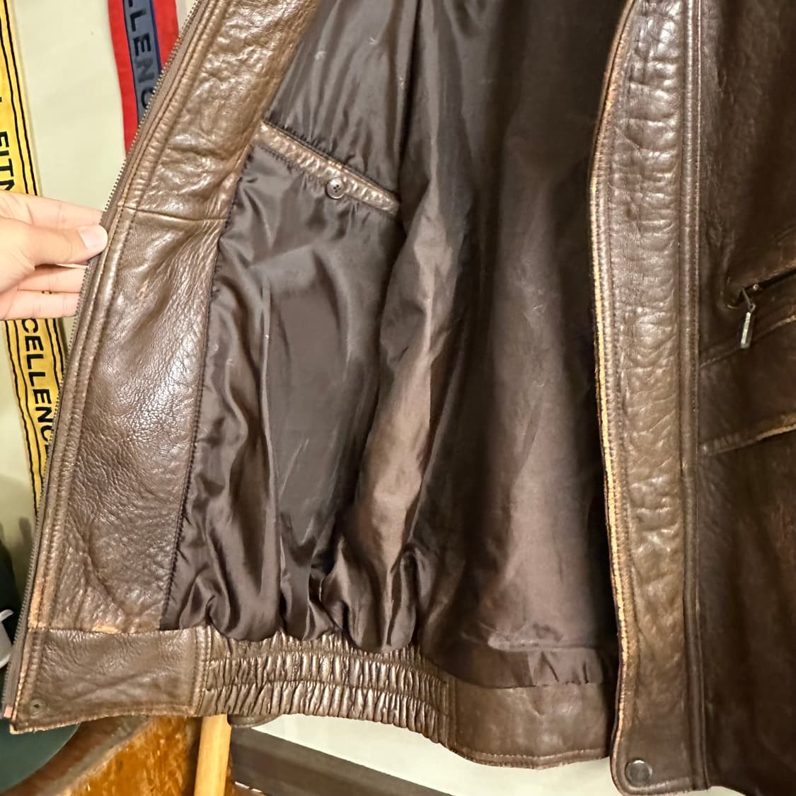 브라운 가죽 자켓 (PGA TOUR / 105)  상품이미지5