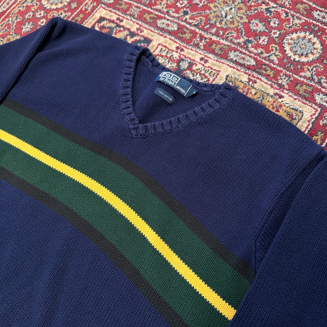 90s 폴로 랄프로렌 코튼 브이넥 니트 [ 95 ] 상품이미지2