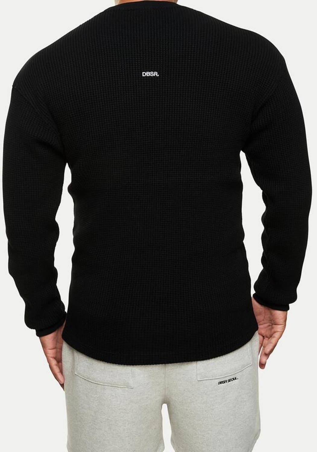 덤브스트럭 DBSR. 헤비 와플 롱슬리브 (블랙) 라지 L 상품이미지6