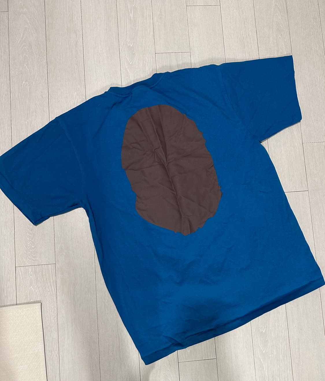 베이프 빅 에이프 헤드 티셔츠 블루 상품이미지4