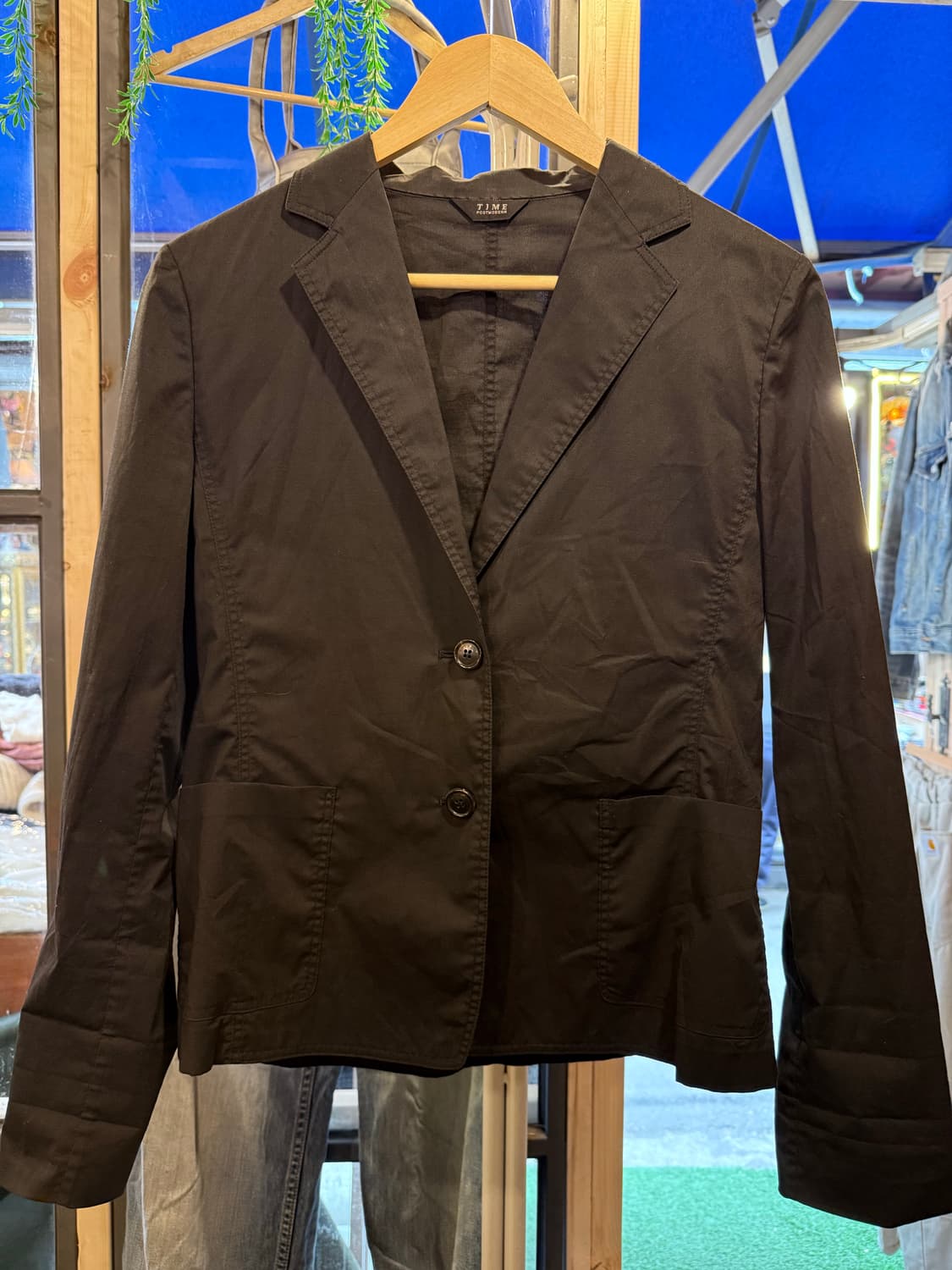 타임 포스트모던 블랙 블레이저 상품이미지1