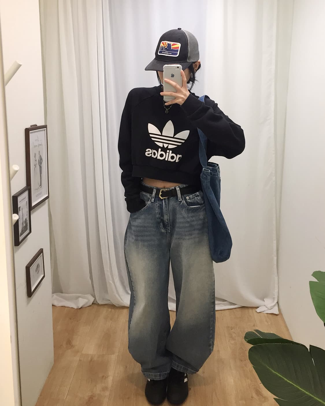 Women Adidas Crop Sweatshirt 100 상품이미지3