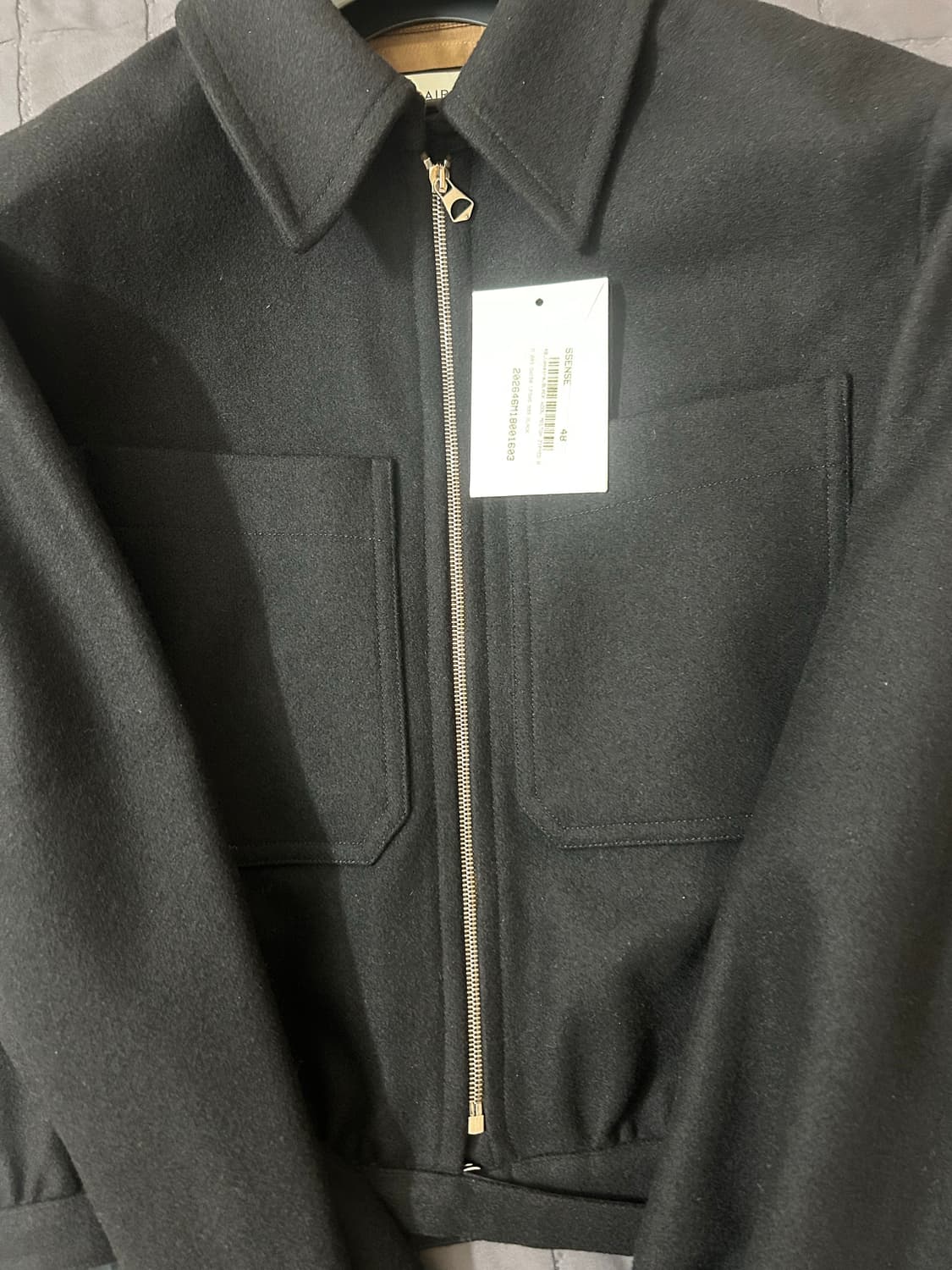 48 르메르 울 블루종 블랙 상품이미지3