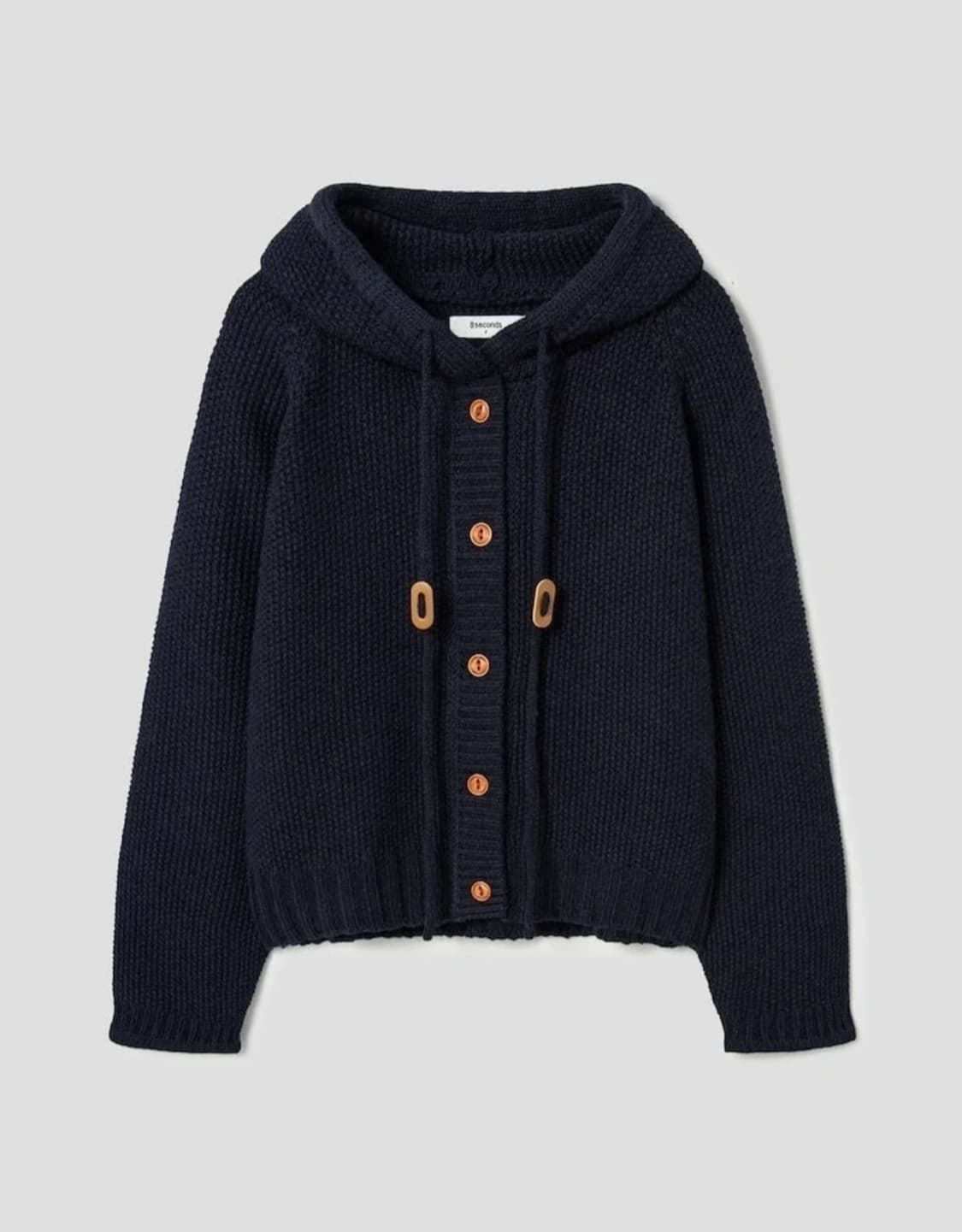 에잇세컨즈 네이비 후드 니트 가디건🍂 상품이미지2