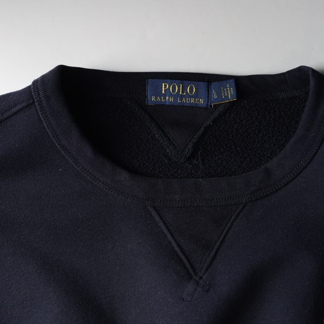 폴로 랄프로렌 네이비 V넥 가셋 맨투맨 L 상품이미지5