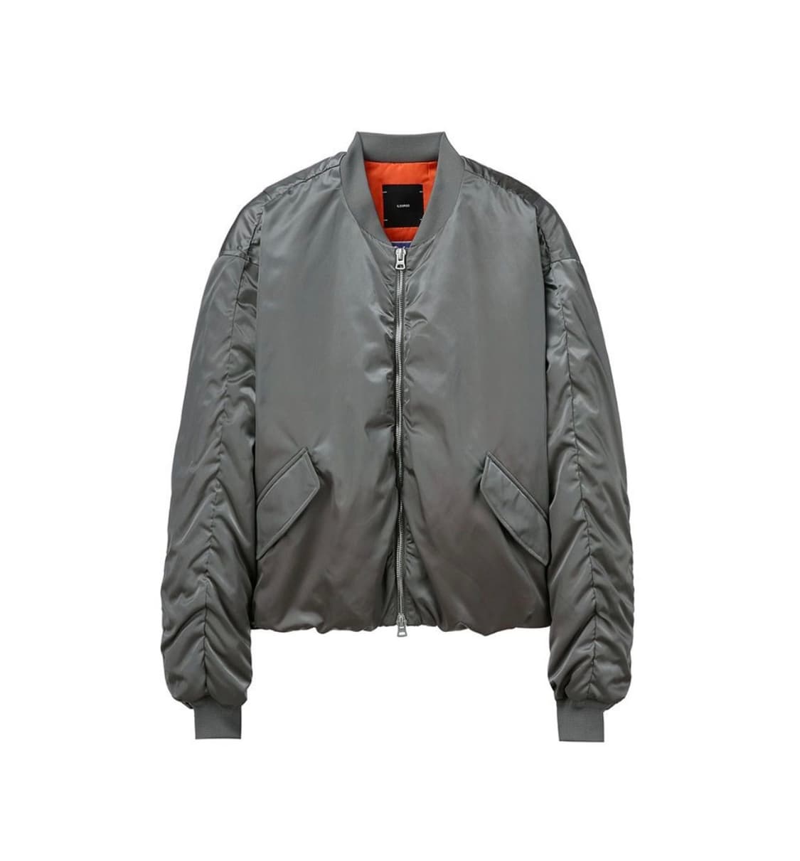 새상품)일꼬르소xOAM팩토리 셔링 MA-1 패딩점퍼 건메탈 상품이미지4