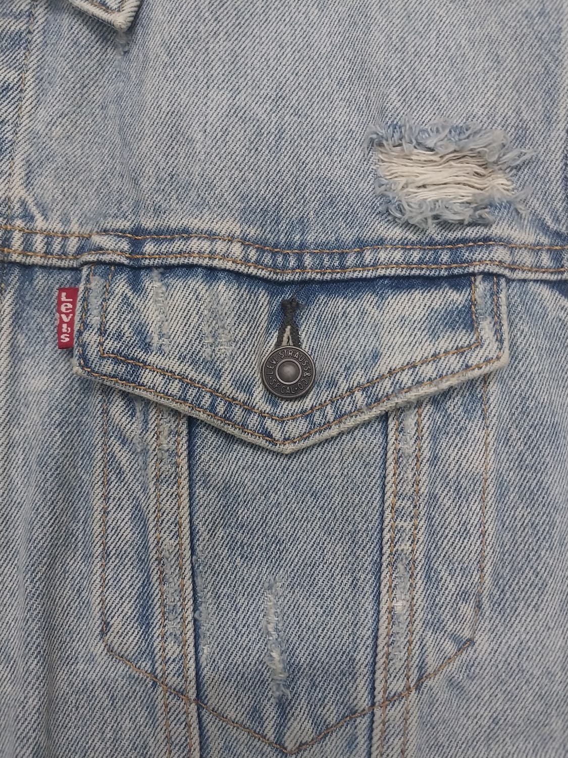 리바이스 데님 트러커 베스트 2XL 상품이미지2