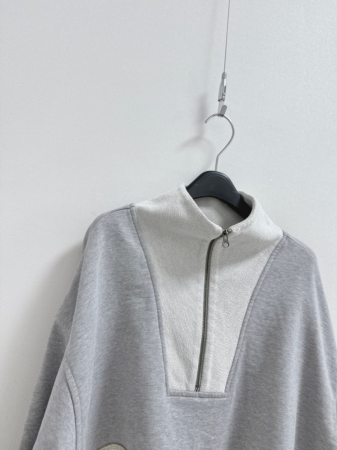 더일마 스웨트 크롭 집업 탑 상품이미지3