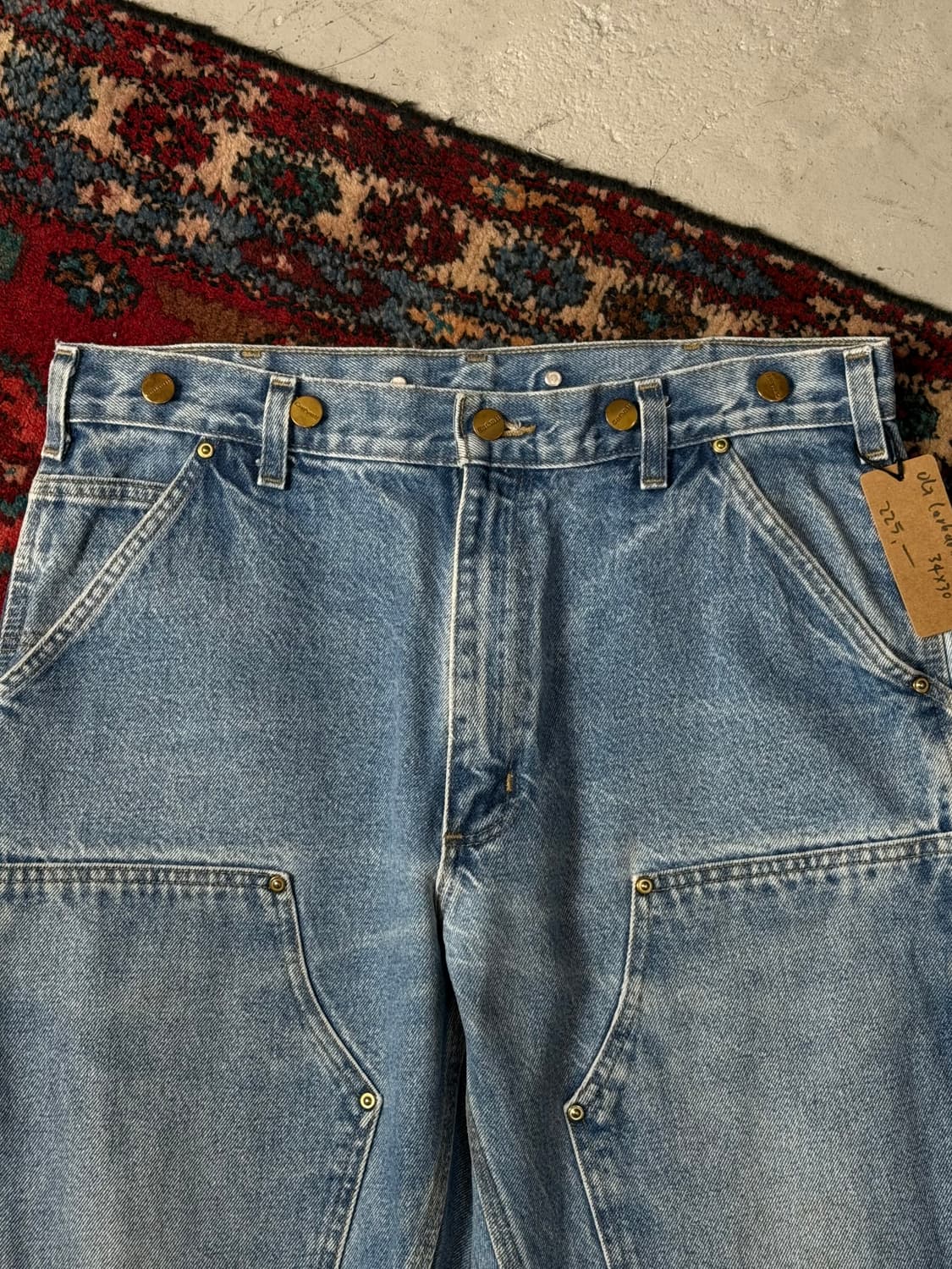 00's OG 칼하트 데님 더블니 칼하트 워크팬츠 썩블니 상품이미지5