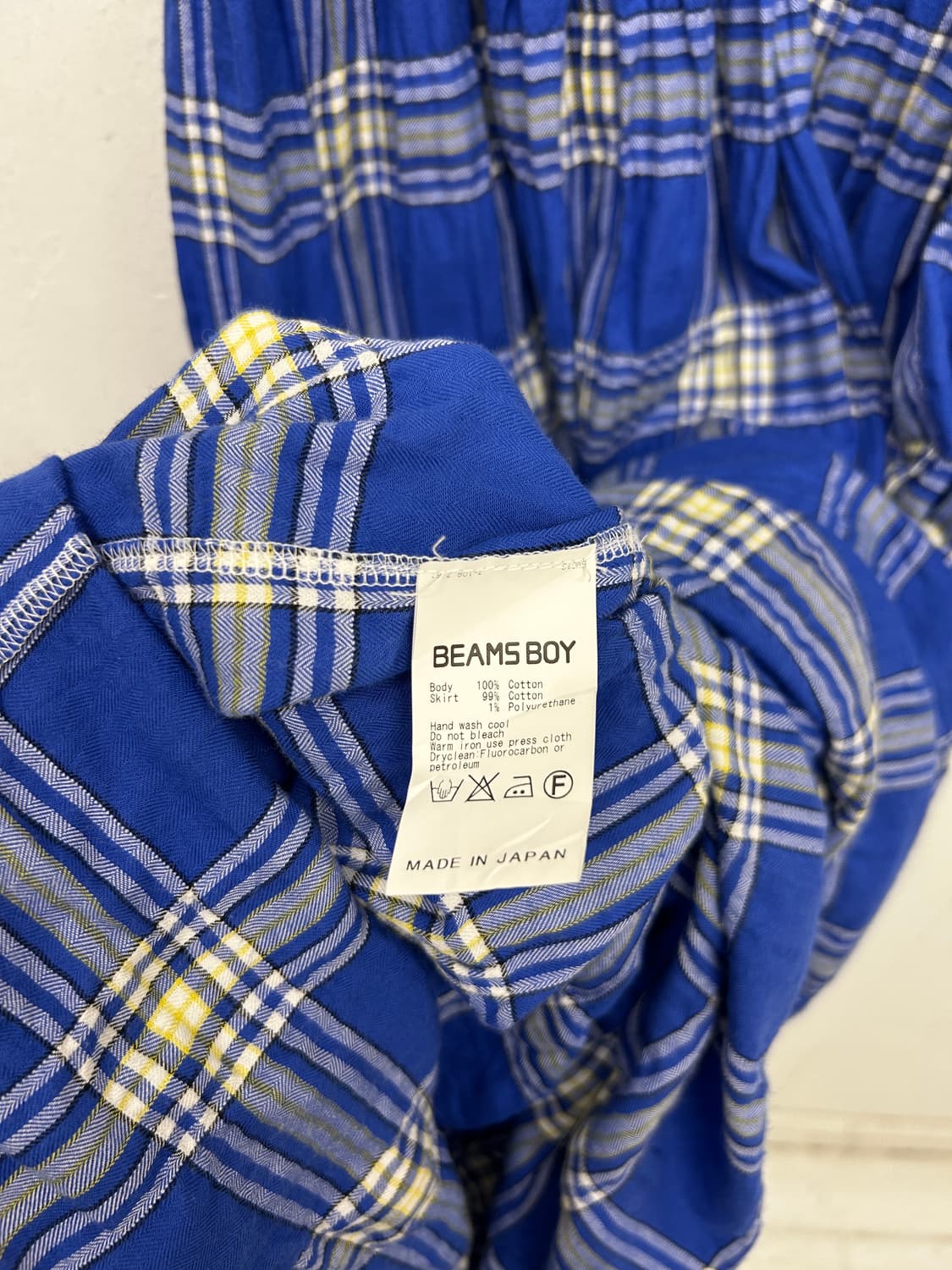 빔즈보이 체크 롱 원피스 상품이미지4