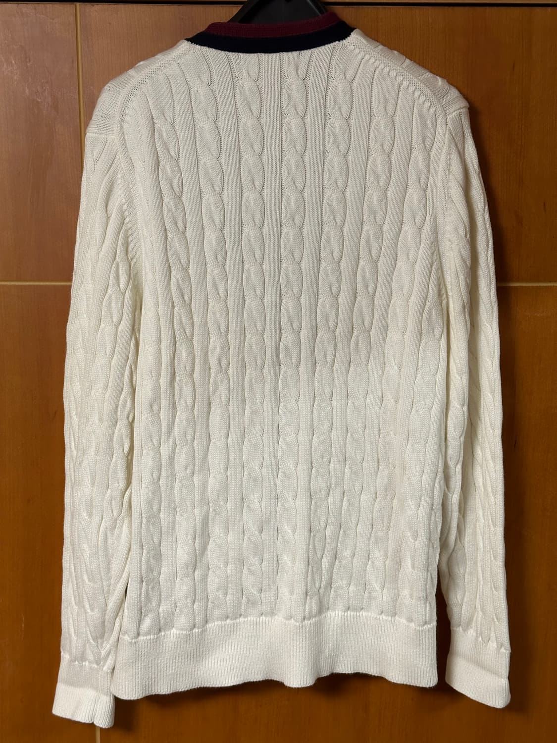 Supima cotton tennis cable cardigan 상품이미지5