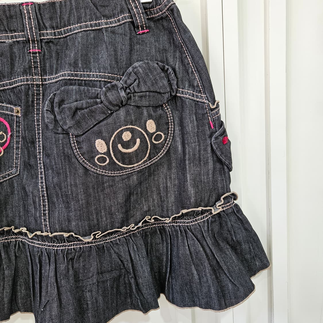 데님 프릴 스커트 상품이미지5