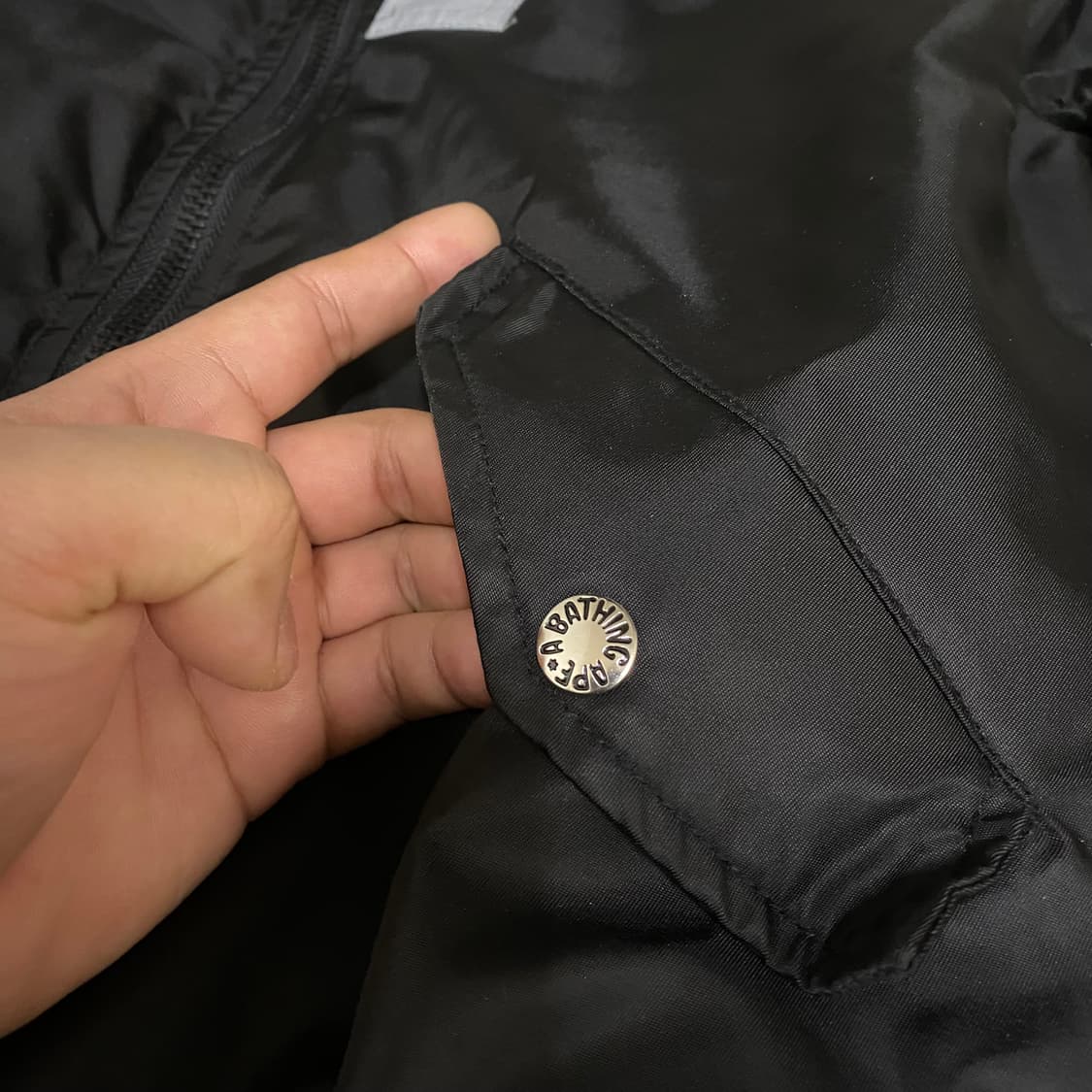 베이프 BAPE 샤크 항공 자켓 블랙 XL 상품이미지3