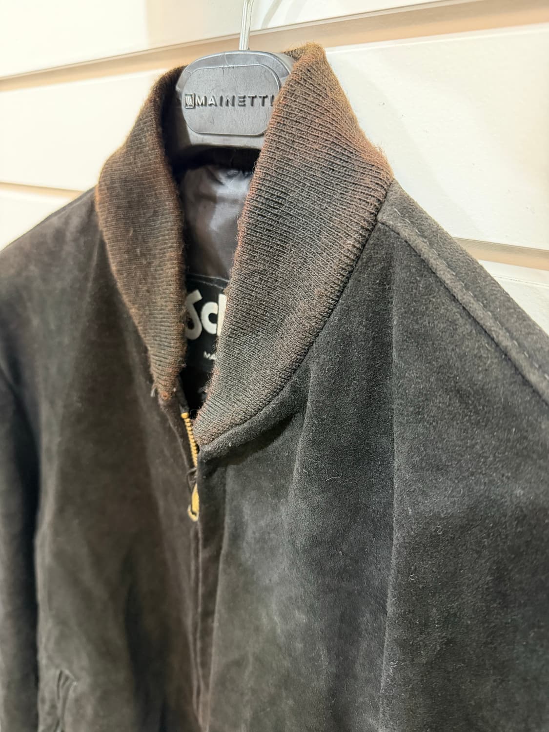 80's Schott 쇼트 스웨이드 봄버 (Made In U.S.A)  상품이미지1