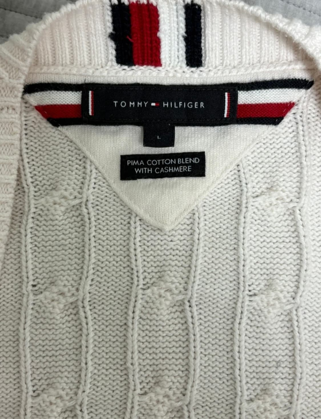 타미힐피거 꽈배기 가디건 상품이미지3