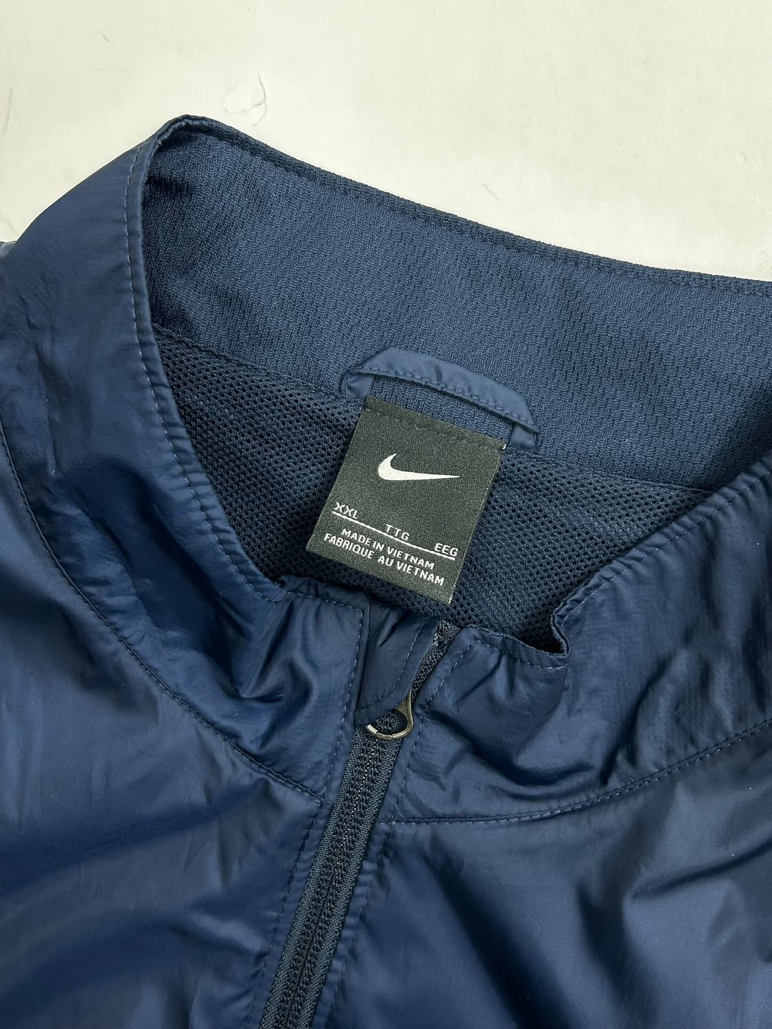 나이키 네이비 화이트 파이핑 바람막이 2XL 상품이미지5