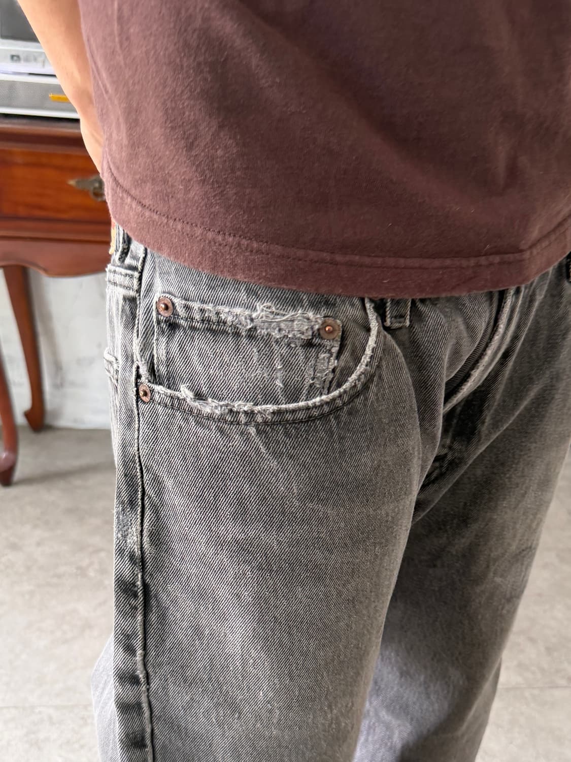 리바이스 505 레귤러 스트레이트 블랙 상품이미지7