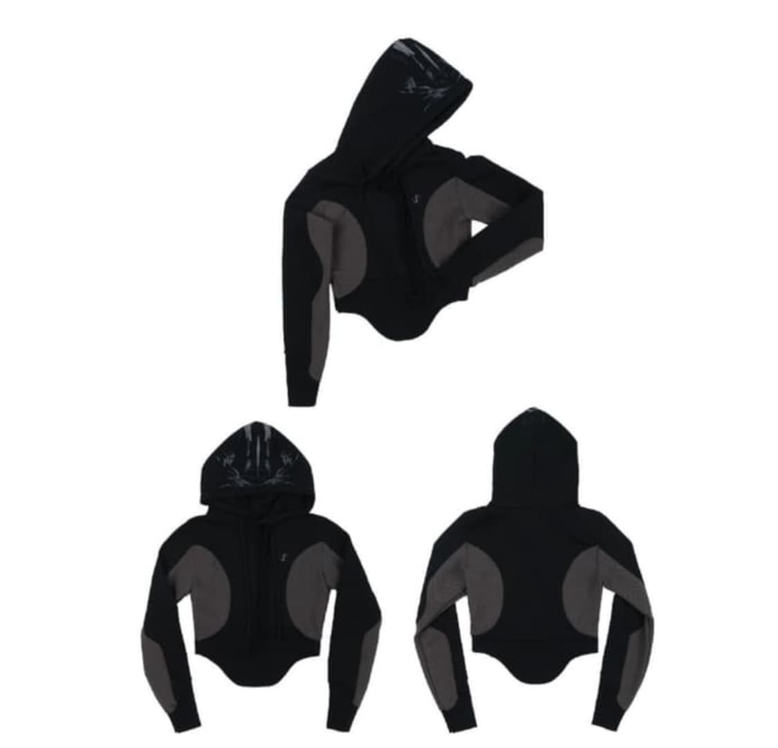 오호스 커브 그래픽 후드 상품이미지2