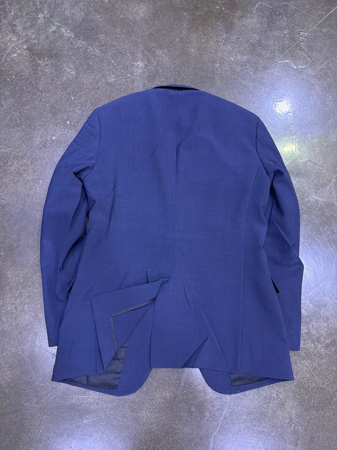 띠어리 울 블렌드 심플 싱글 블레이저 자켓 네이비 38R 상품이미지2