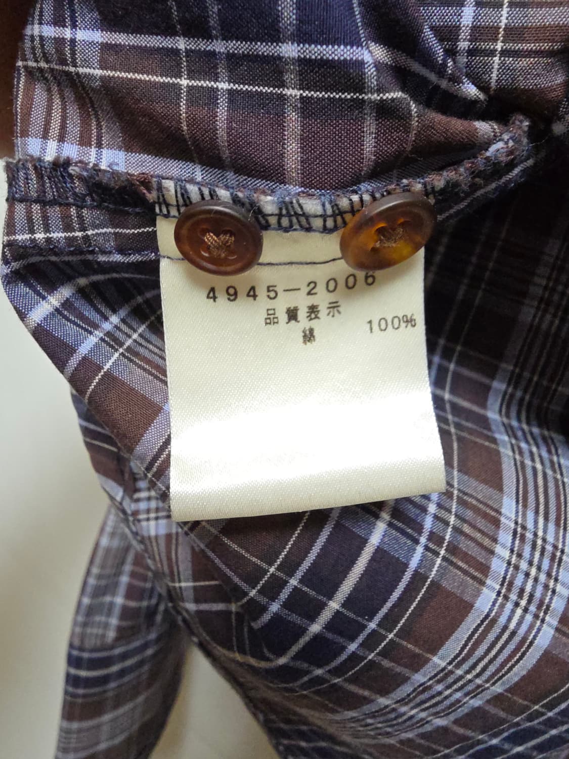 [일본판] 비비안웨스트우드 맨 본디지 셔링 티탄체크 셔츠 (라이카 제조) 상품이미지8