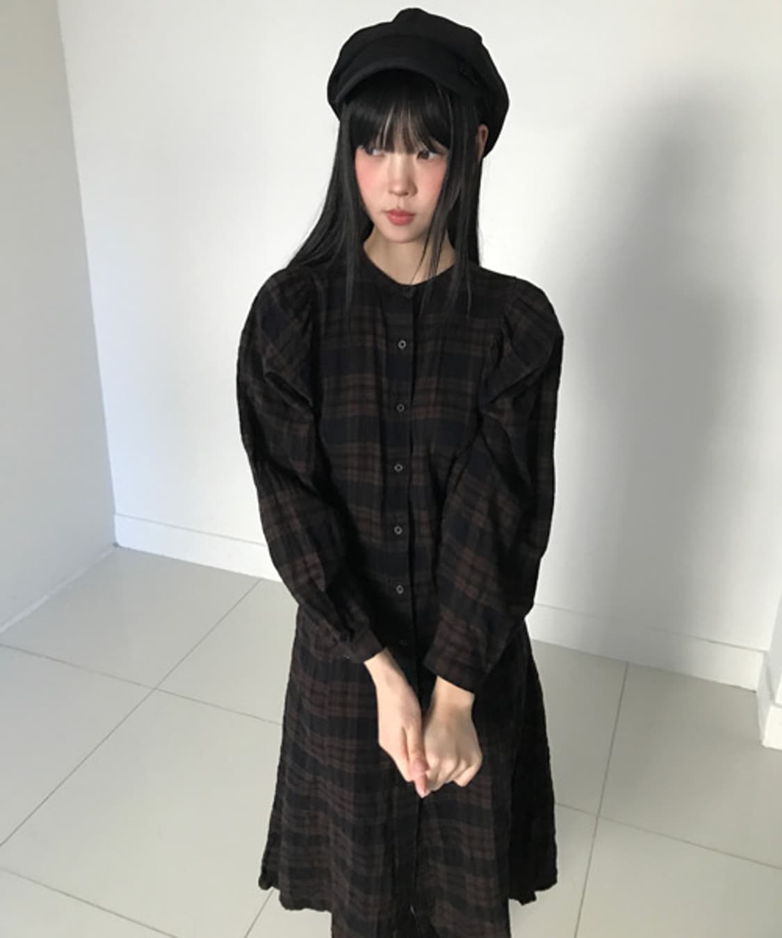 Check shirts dress 상품이미지1