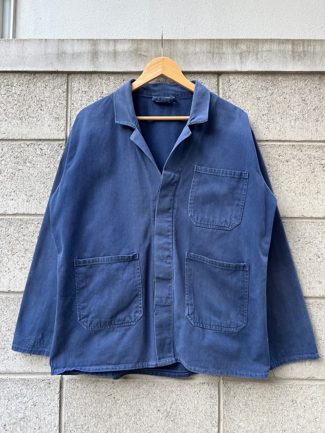 FADED OPEN COLLAR BELTED 빈티지프렌치워크자켓 상품이미지1