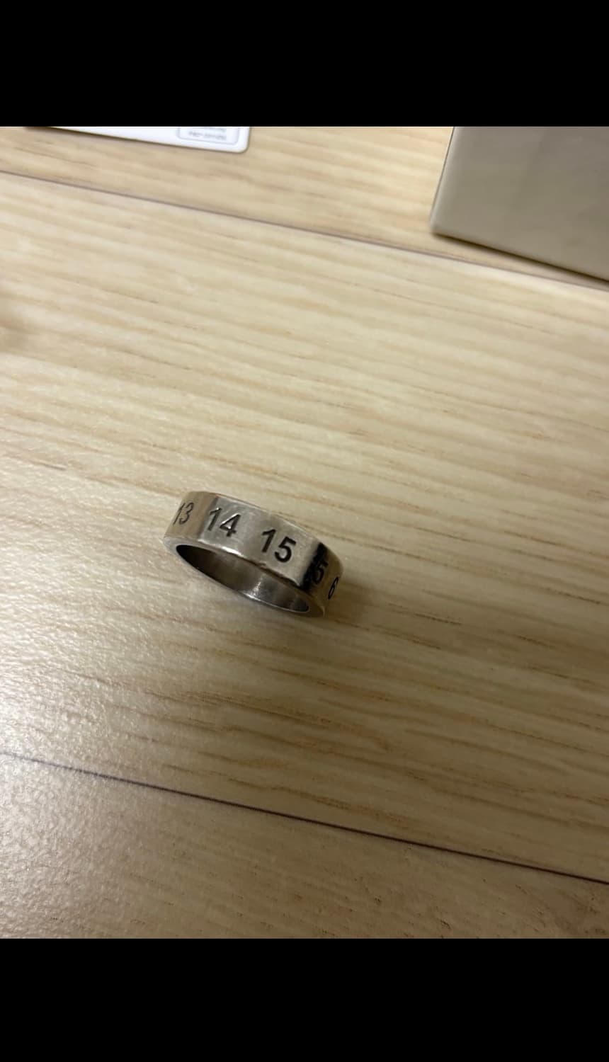 메종 마르지엘라 넘버링 반지 실버 xxs 상품이미지3