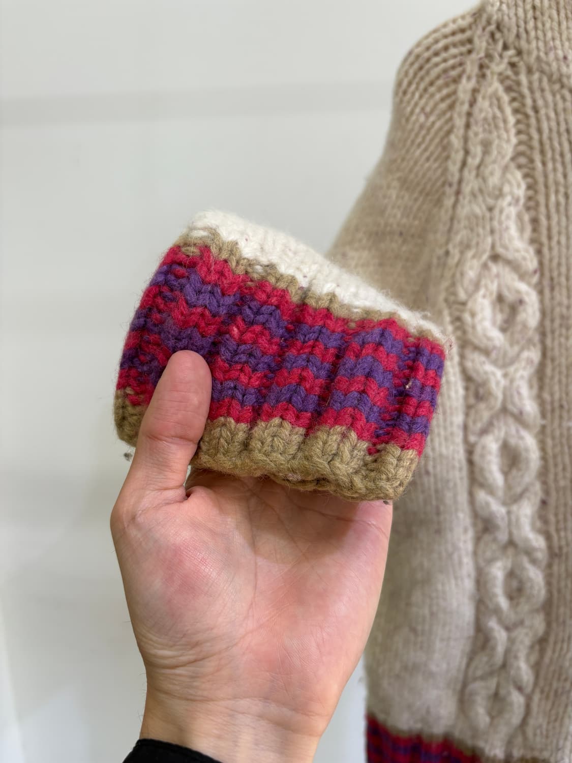 POST BOX 니트집업 상품이미지4