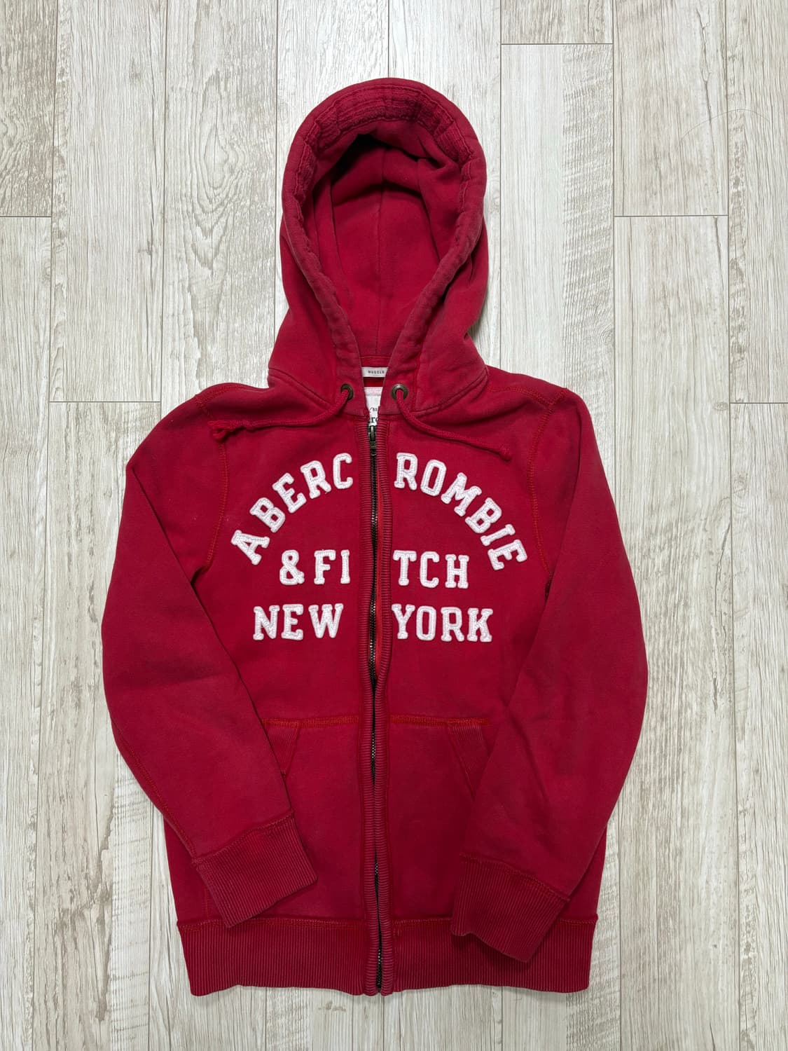 아베크롬비 후드집업 레드 m 상품이미지1