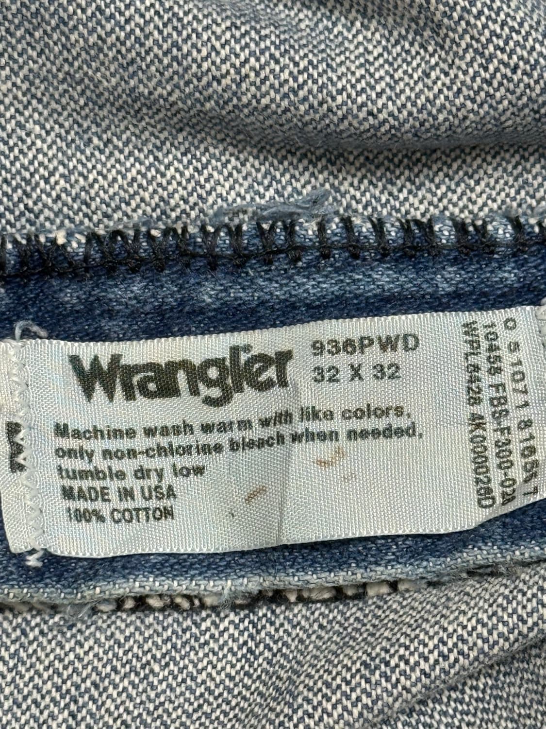 랭글러 데님 팬츠 빈티지 Wangler denim pants 936pdw 상품이미지10