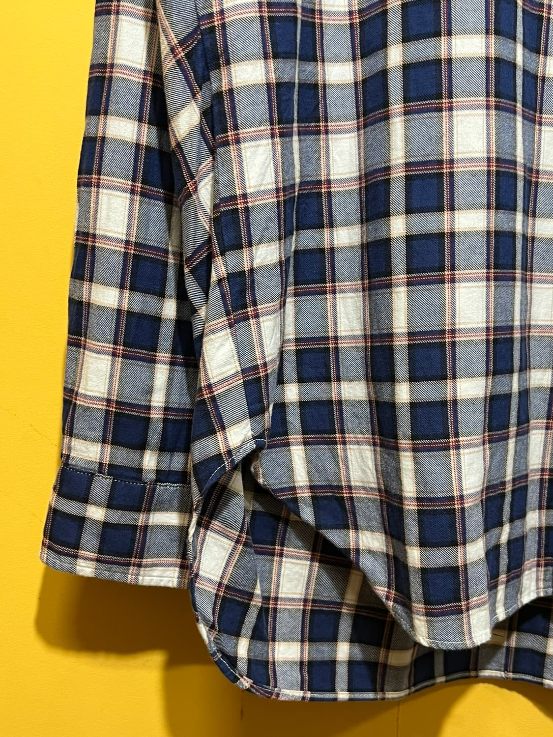 [100] 지오송지오 체크 남방 오버핏 셔츠 간절기 레이어드 플란넬 상품이미지5