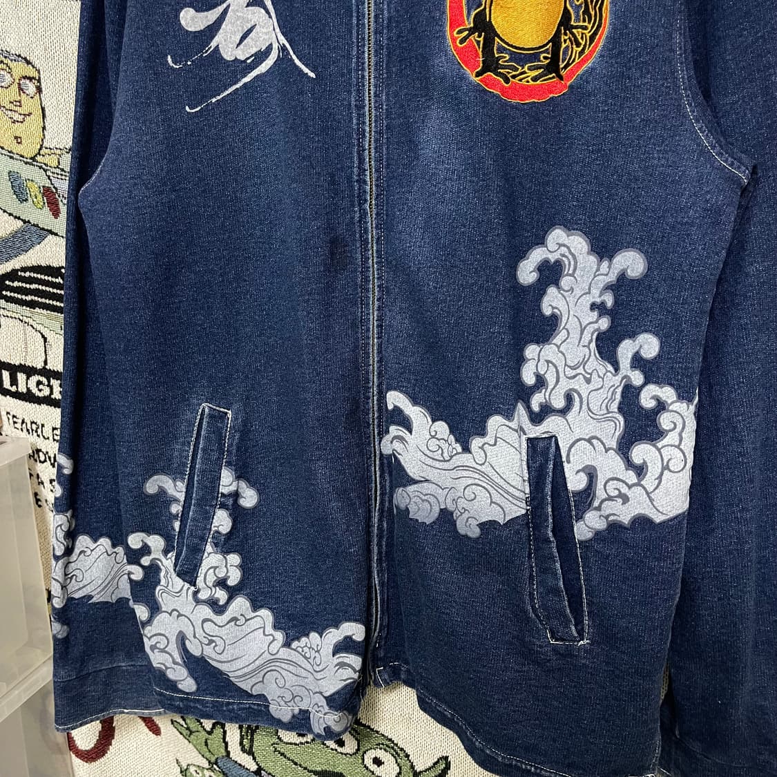 San maruich 일본 빈티지 데님 후드집업 상품이미지4