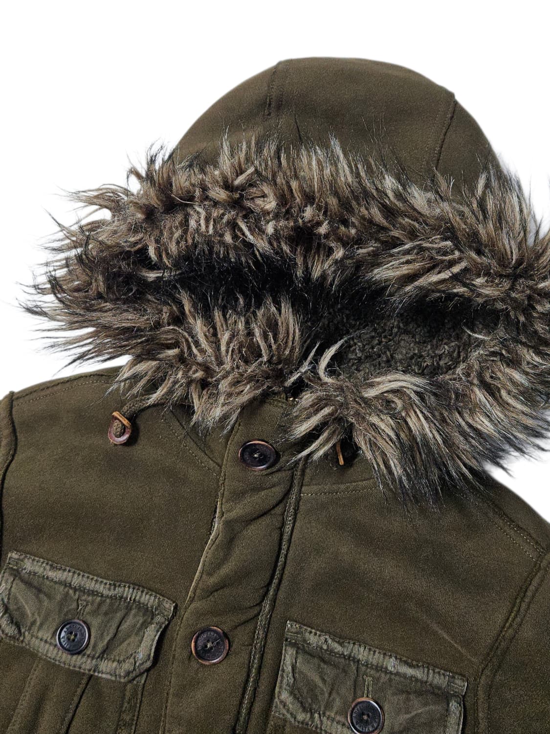 아베크롬비 대장급 울프죠 퍼 자켓 M 대대장 상품이미지4