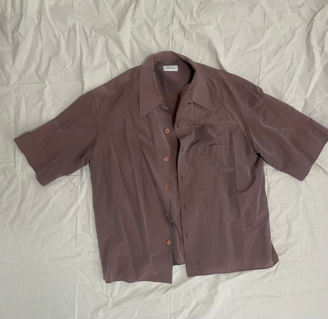 lemaire 컨버터블 셔츠 테라코타 48 상품이미지2