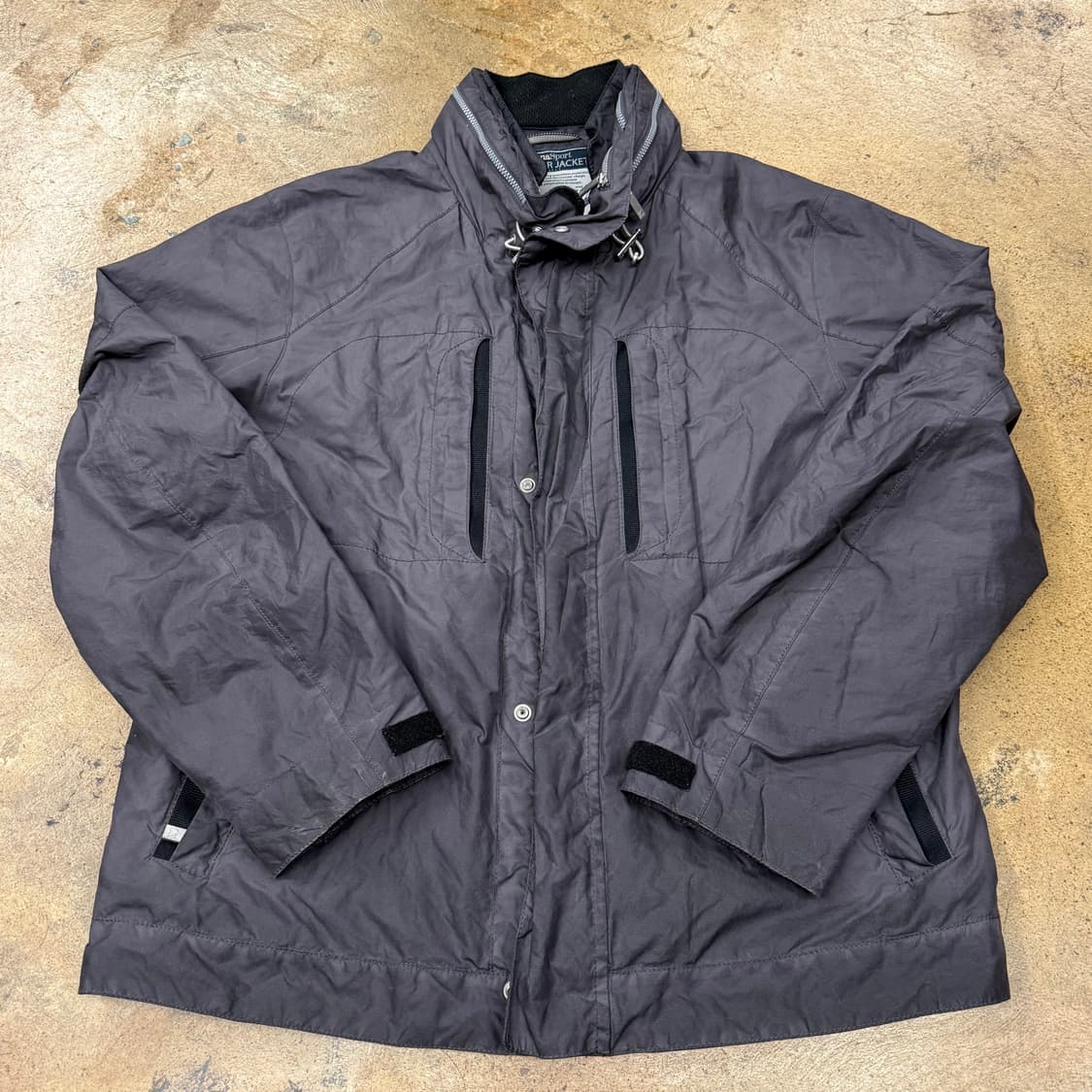 [정품] 제냐스포츠 회색 바람막이 아웃도어 자켓 b10 상품이미지2