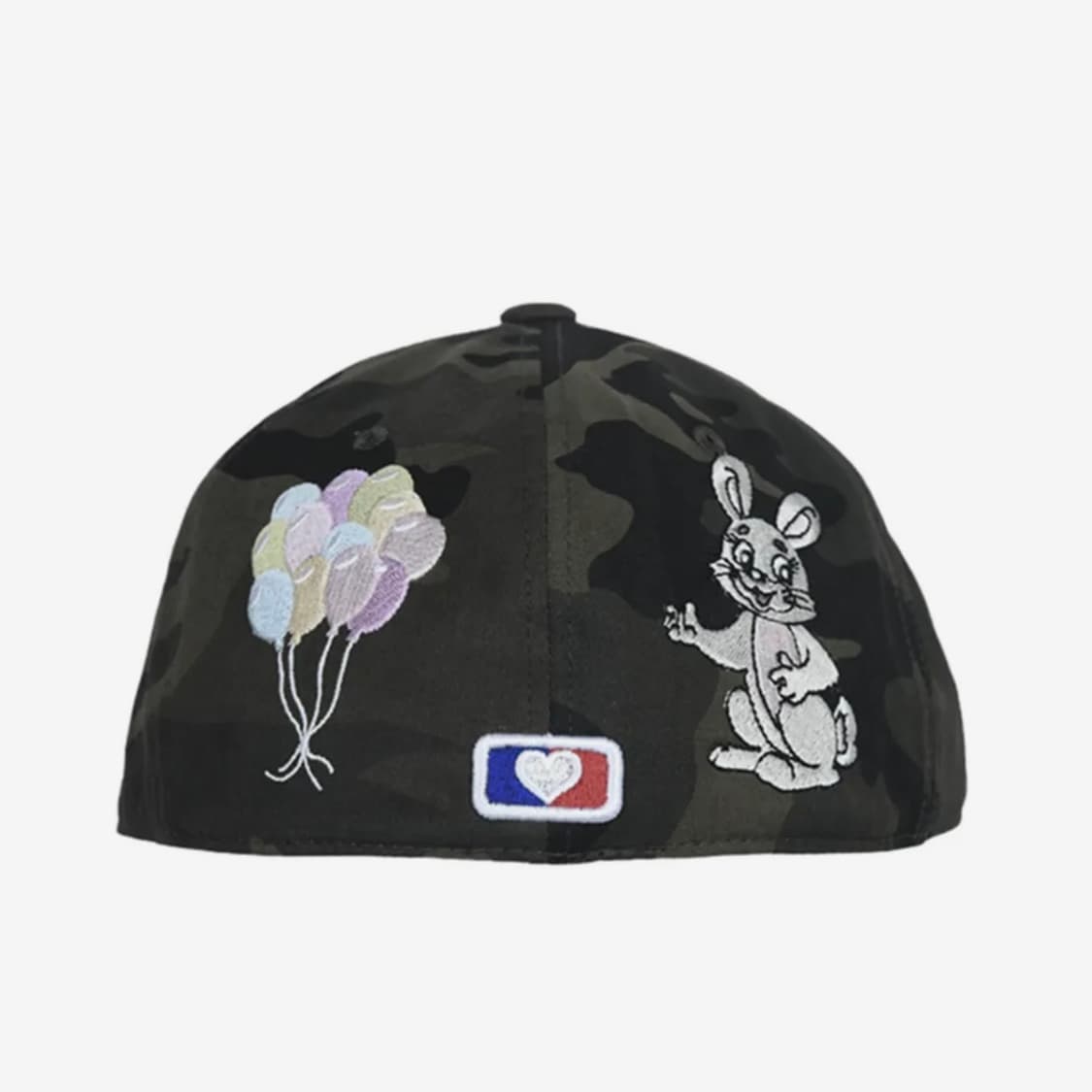 더뮤지엄비지터 RABBIT EMBROIDERY CAP 카모 모자 상품이미지1