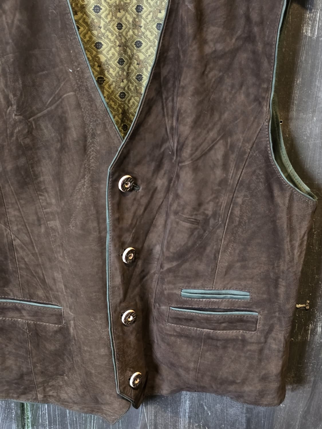 90s C&A Suede Leather Vest 상품이미지2