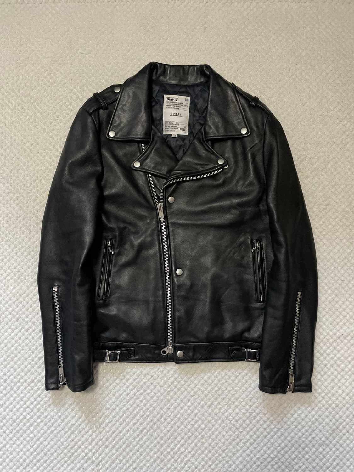 디아프바인 죠니 2WAY 웨스턴 무드 램스킨 양가죽 레더 자켓 상품이미지1