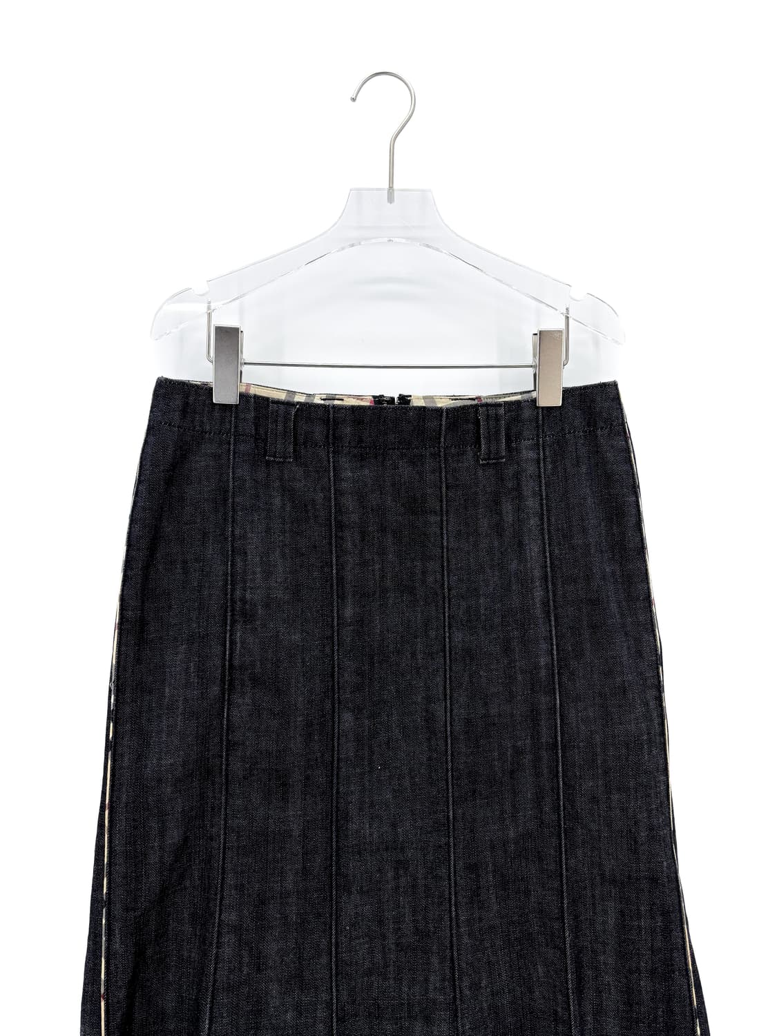 버버리 흑청 데님 롱 스커트 상품이미지4