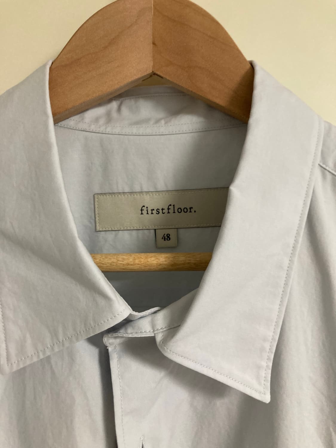 퍼스트플로어 새커셔츠 40수 워터리블루 48사이즈 새상품 상품이미지3