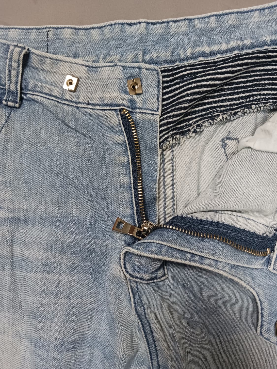 [36] 발망 연청 바이커진 청바지 상품이미지6