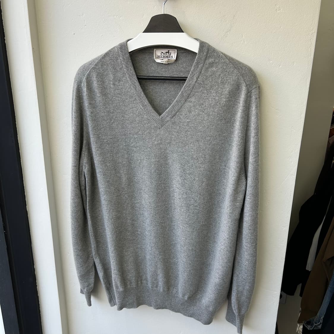 15248 - 에르메스 캐시미어 브이넥 니트 (캐시미어 100%) 상품이미지2