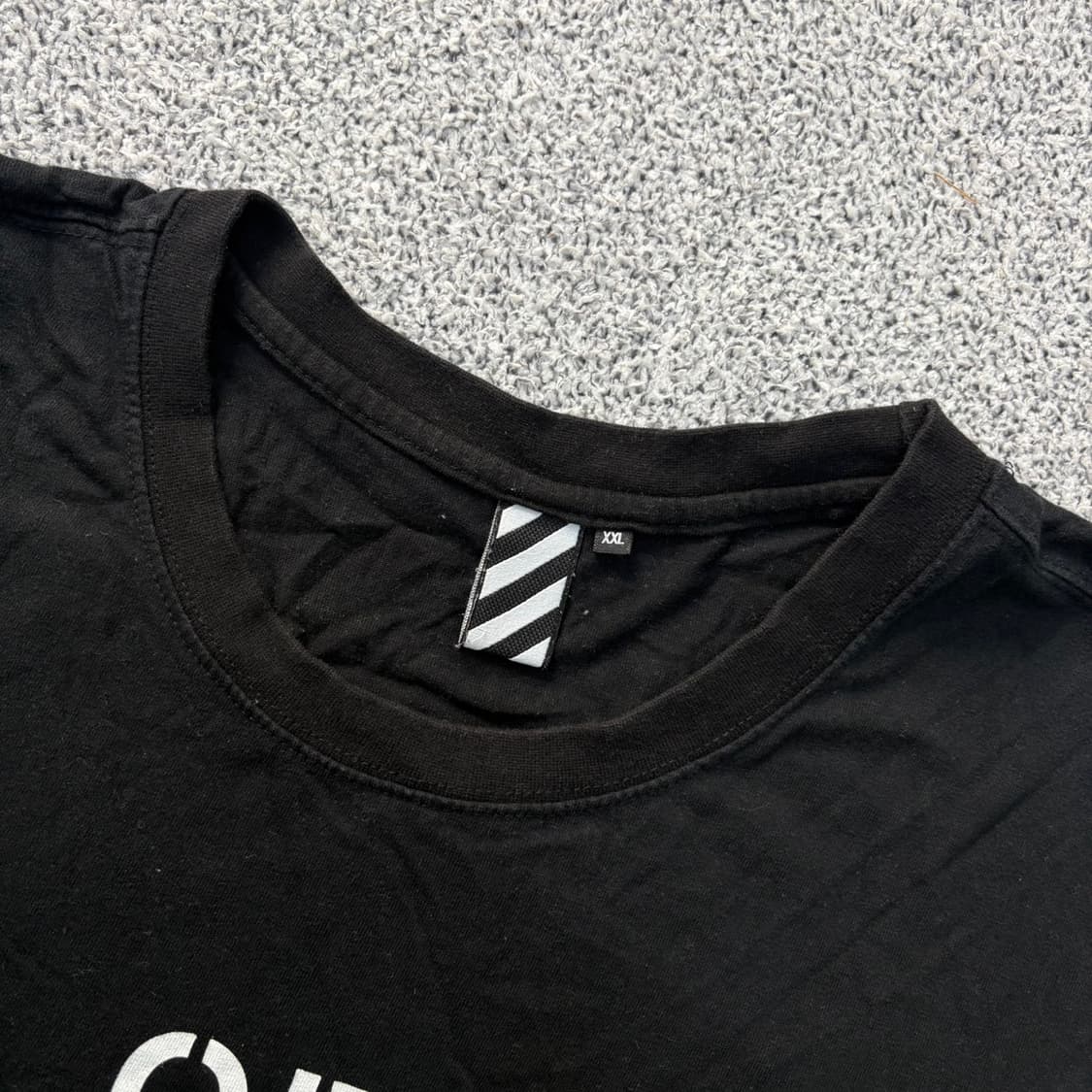 2XL 꺼짐 레터링 반팔 티셔츠 0420J 상품이미지2