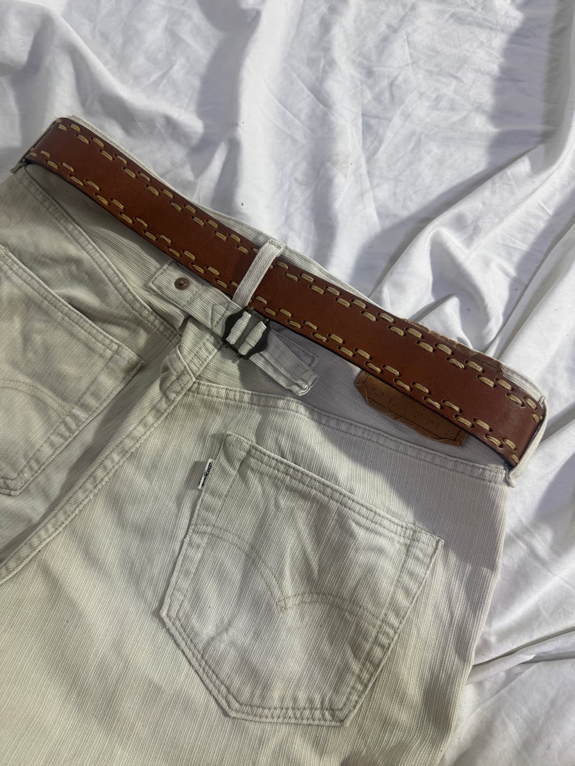 리바이스 스티치 레더 벨트 상품이미지2