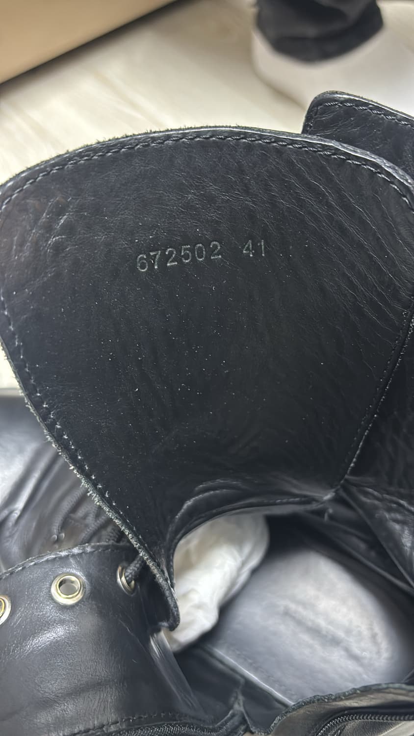 발렌시아가 불도저 레이스업 부츠 블랙 41 상품이미지8